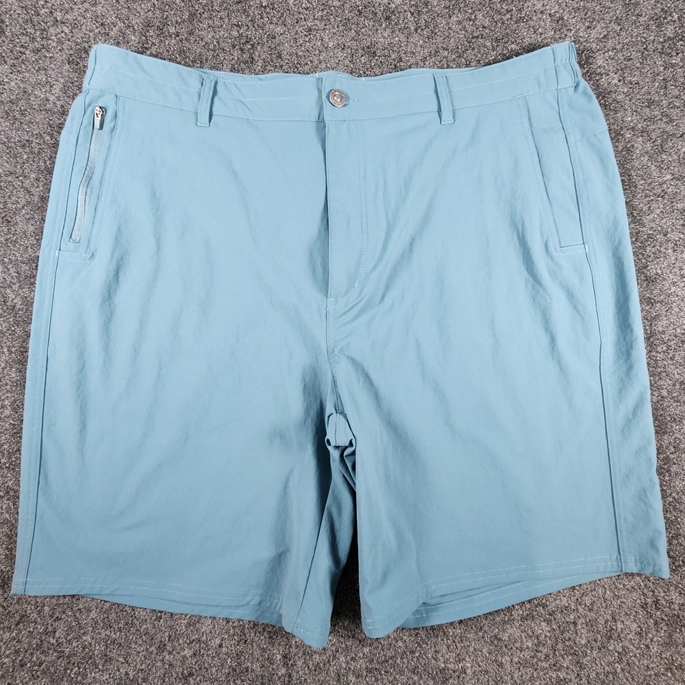 Duck Camp Performance Shorts Mens 2X Blue Stretch Nylon Outdoor Hiking Fishing